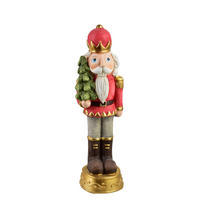 DEKOFIGUR Santa Lila Rot 14x13x48 cm Keramik - Rot, Keramik (13/48/14cm) - Mondex