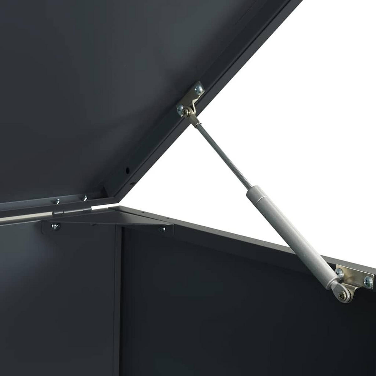 MÜLLTONNENBOX Gorilo für 1 Tonne Anthrazit 69x79x117 cm - Anthrazit, Metall (69/117/79cm) - DELUKE