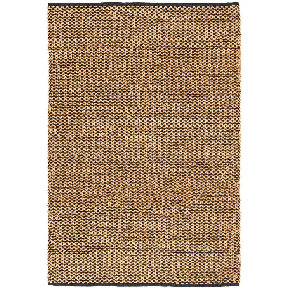 NATURFASER TEPPICH JUTE SALSA MELIERT - Beige/Schwarz, Textil (120/170cm) - Pergamon