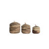 KORB Kilrush Braun Ø34/36 cm 3er-Set - Braun, Naturmaterialien (34/36/34cm) - Light & Living