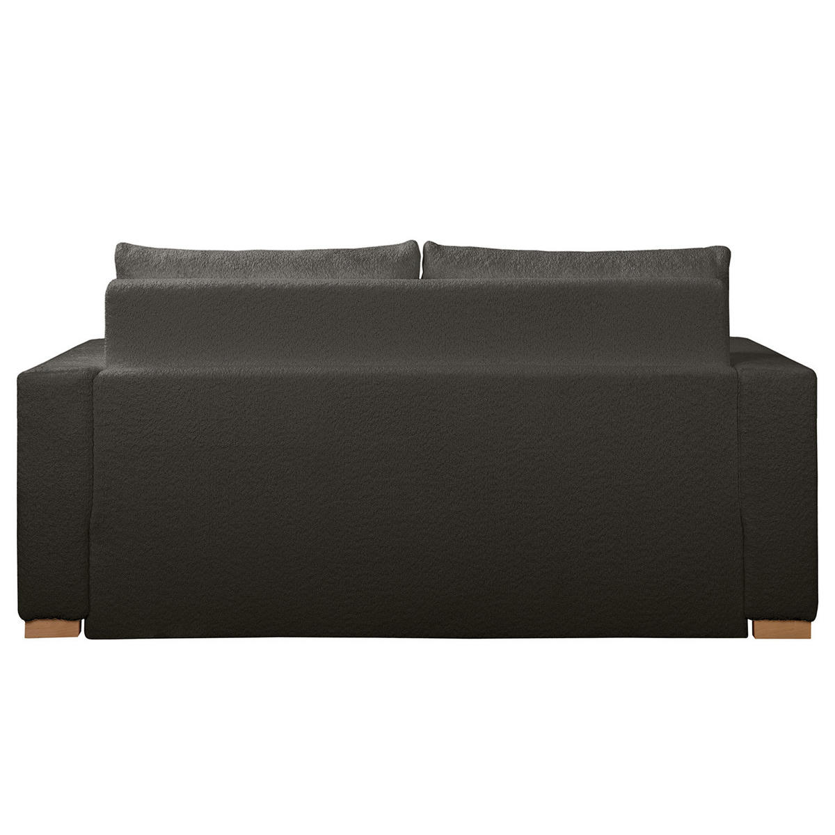 SCHLAFSOFA - Anthrazit/Buchefarben, Holz/Buchenholz (173/90/90cm) - home24