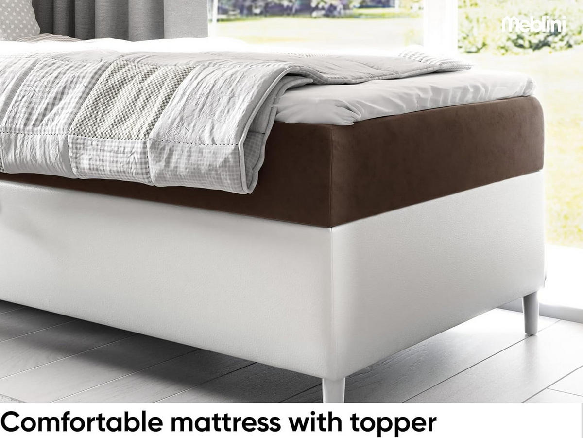 KINDERBETT FLIPPO 1 - Braun/Weiß, Holzwerkstoff (102/208cm) - Meblini