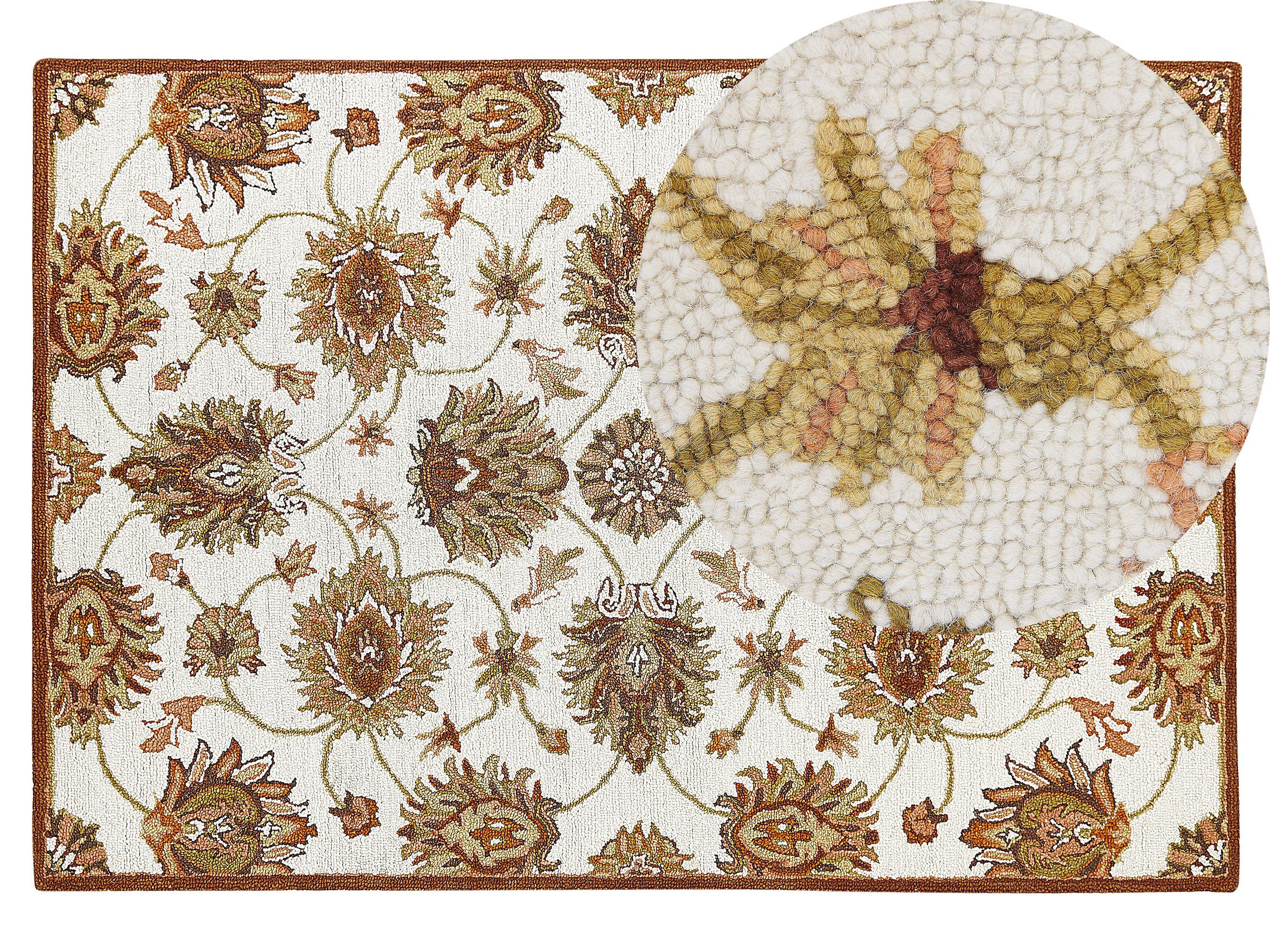 VINTAGE-TEPPICH Ezine 200/140 cm - Beige, Textil (140/200cm) - Beliani