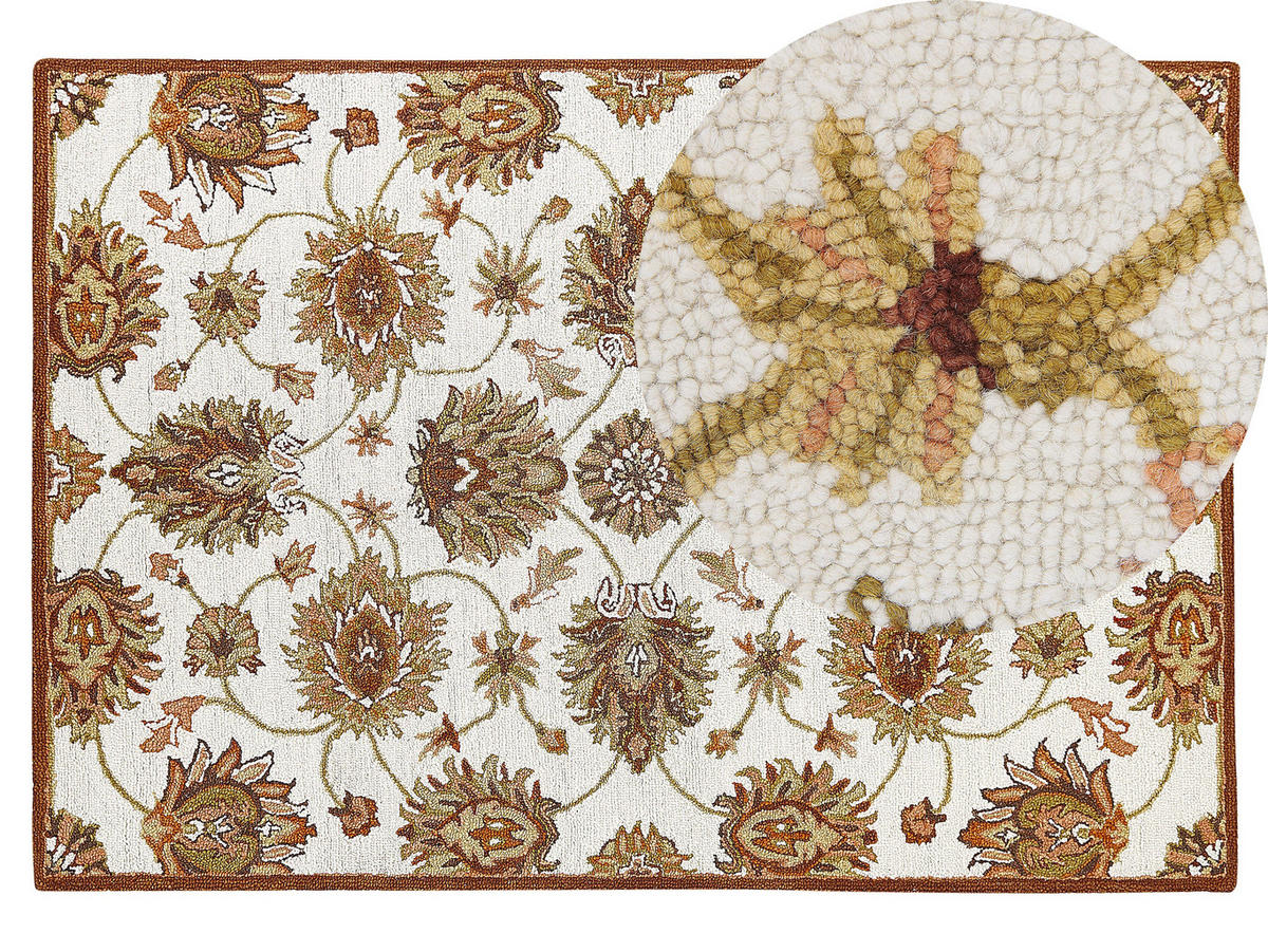 VINTAGE-TEPPICH Ezine 200/140 cm - Beige, Textil (140/200cm) - Beliani