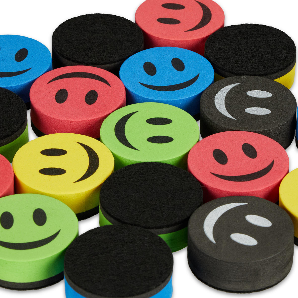 20xWHITEBOARD Schwamm - Multicolor, Textil (5/2/5cm) - Relaxdays