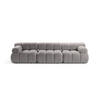 SOFA modular Bellis aus Boucle hellgrau 3 Sitzplätze - Hellgrau, Textil (94/70/282cm) - Micadoni