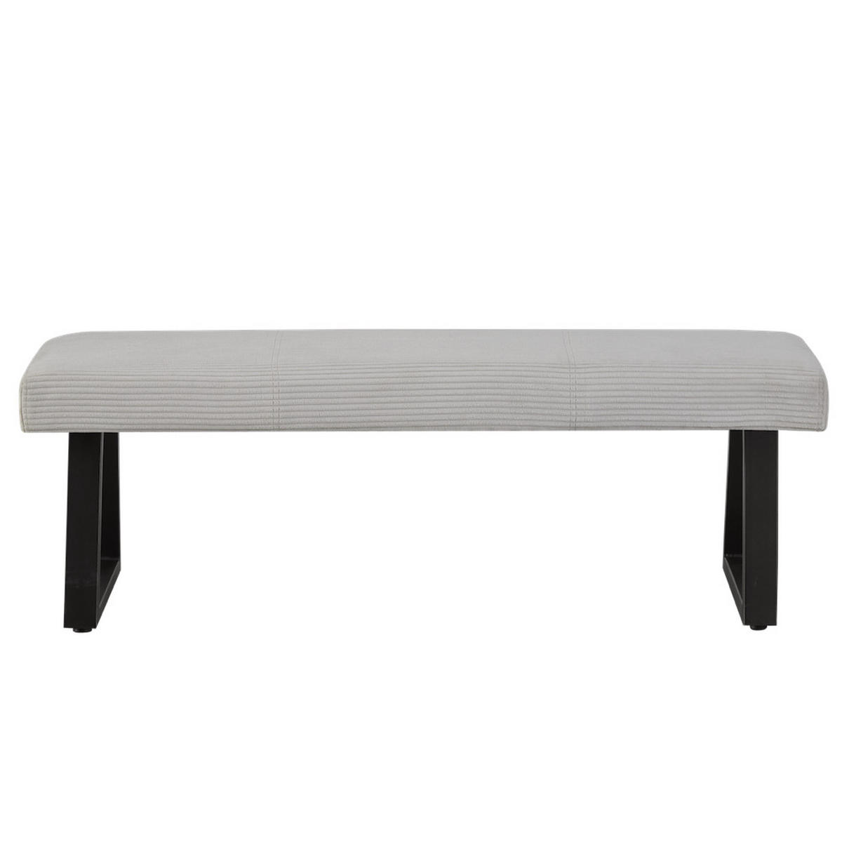 SITZBANK DOLCE - Hellgrau, Textil/Metall (140/48/48cm) - B&D Home