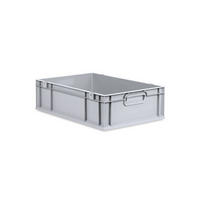 EUROBOX Nextgen Economy Griffe Geschlossen 17x40x60cm 34 Liter - Grau, Kunststoff (40/17/60cm) - PROREGAL