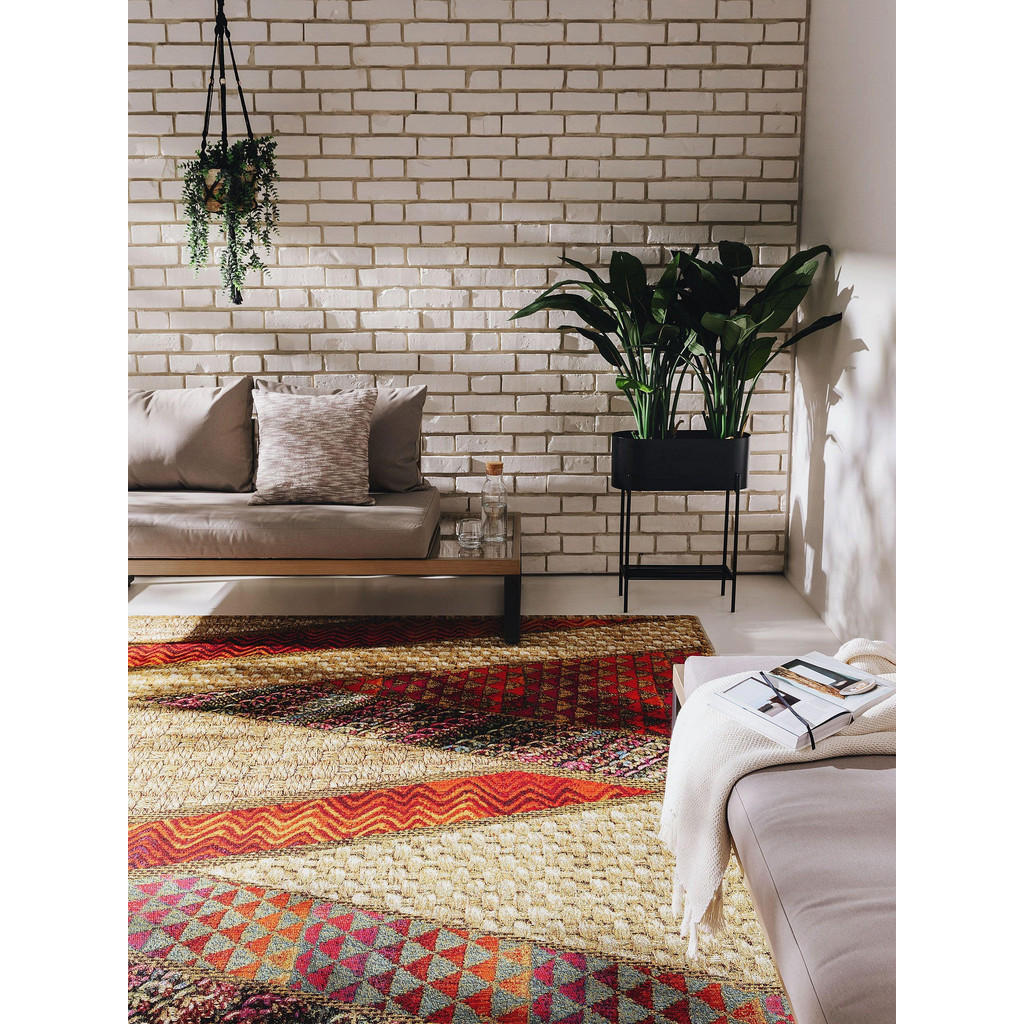 Thumbnail - benuta Nest Outdoorteppich, Beige, Textil, Orientalisch, Rechteckig, 120x180 cm, Oeko-Tex® Standard 100, wasserabweisend...