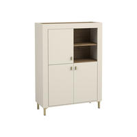 HIGHBOARD Mossa 3D MO05 - Kaschmir/Goldfarben, Holzwerkstoff/Kunststoff (97/136/40cm) - MIRJAN24