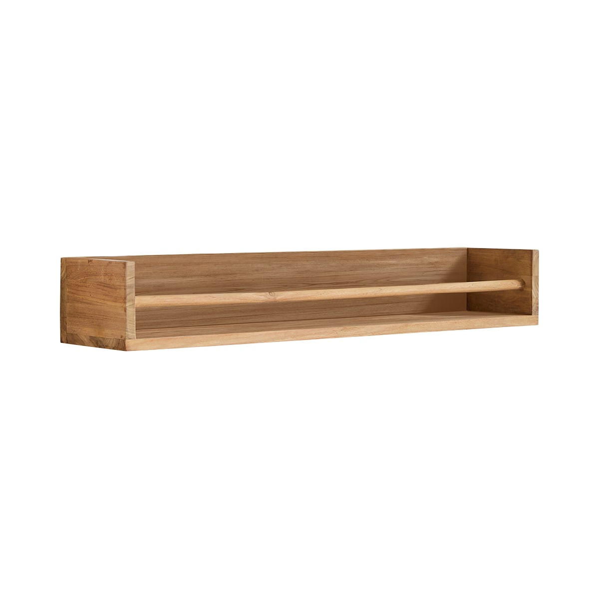 BADREGAL Ugo Natur aus Teak - Naturfarben, Holz (100/15/20cm) - Tikamoon