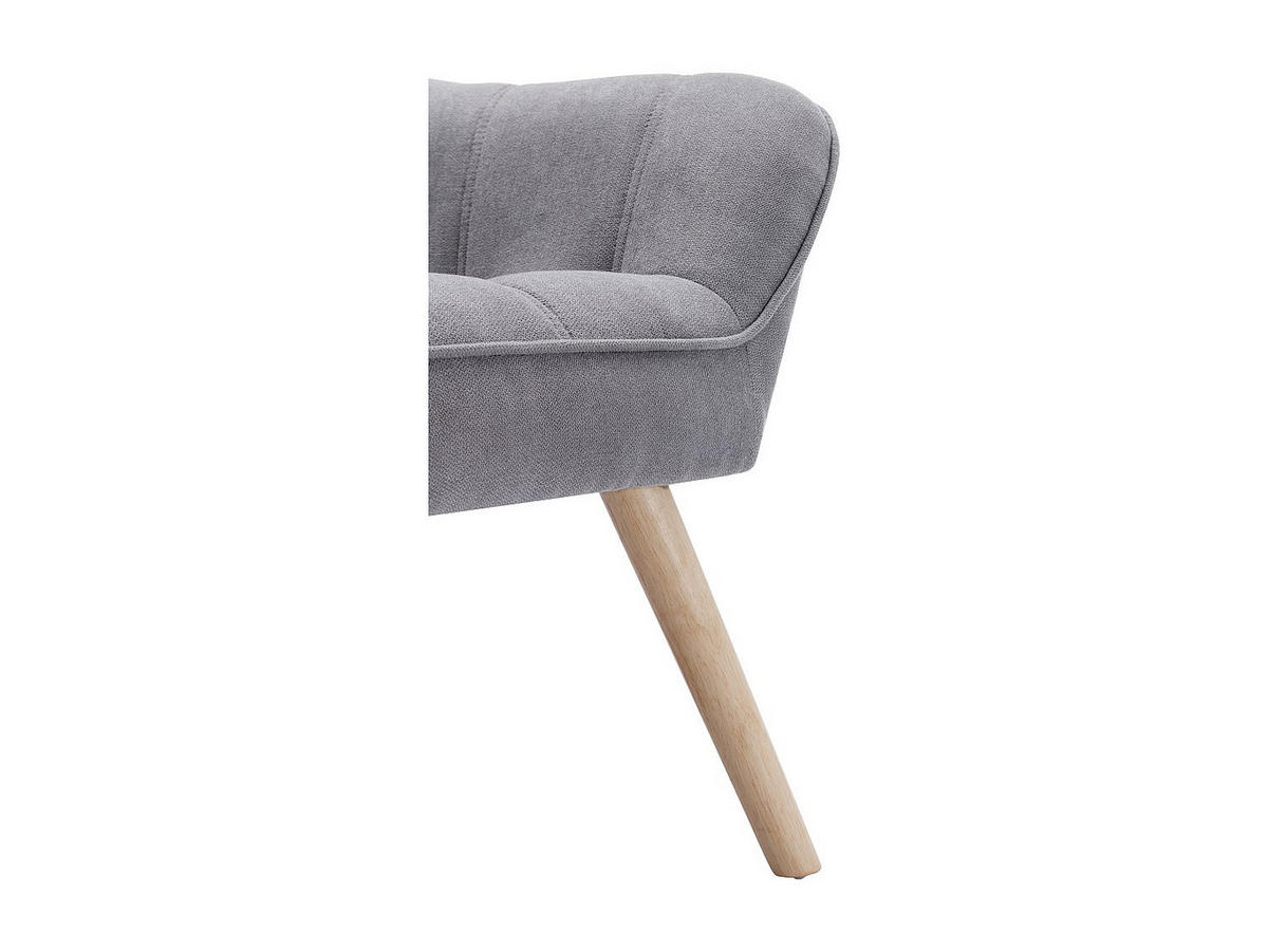 SESSEL - Stoff - Grau - CASERTA - Grau, Textil (82/77/73cm) - Vente-Unique