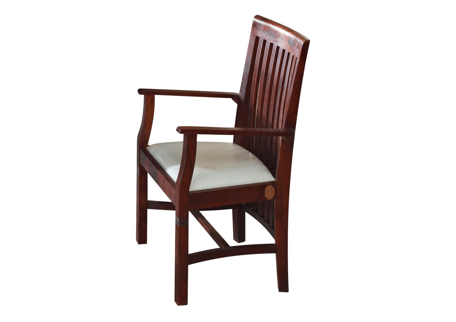 OXFORD Sessel Bangalore #2 Polster weiß - Dunkelbraun, Kunststoff (50/108/45cm) - Massivmoebel24