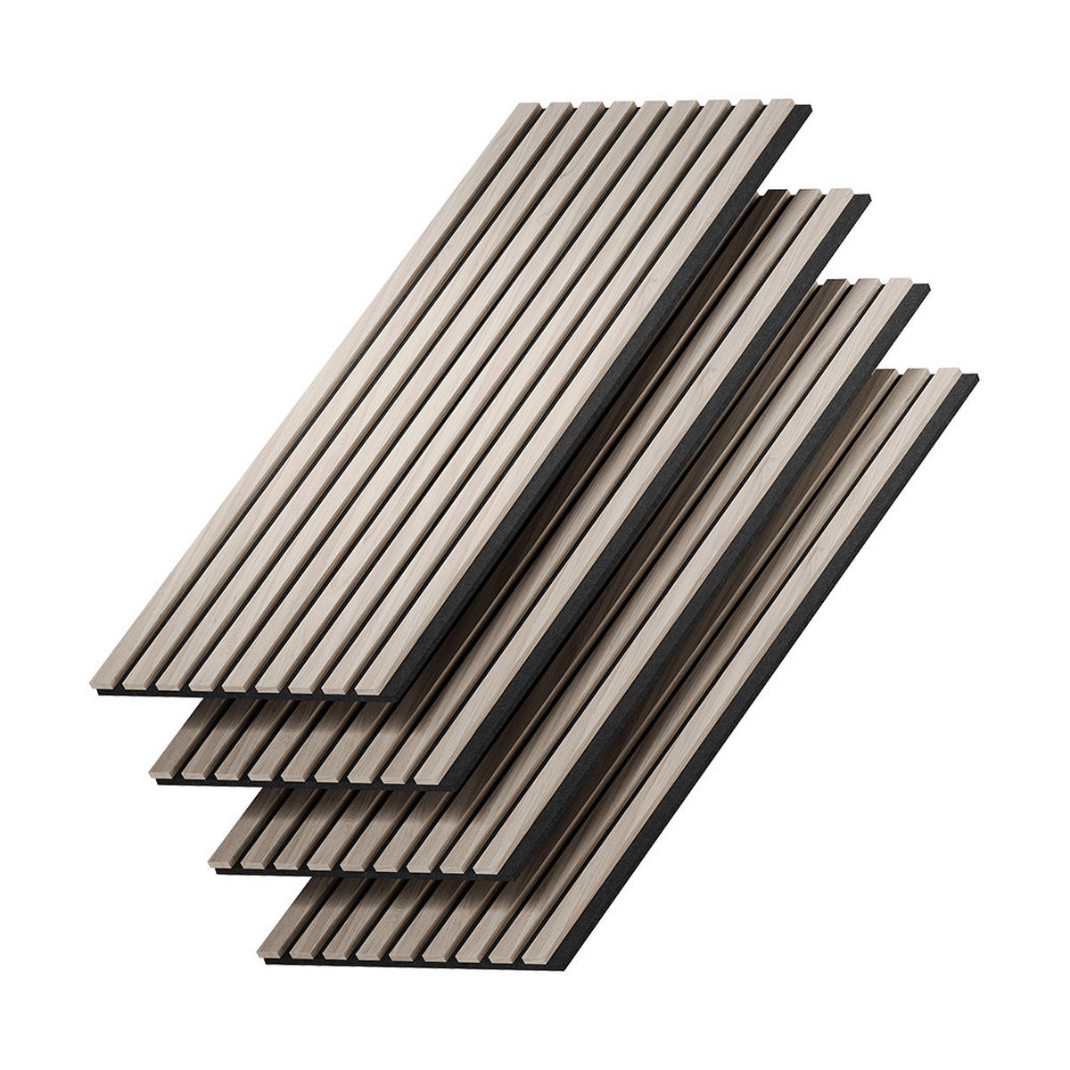 AKUSTICKÝ PANEL Akustikpaneel Hnedá - hnedá, kompozitné drevo (120/40/1.8cm) - Vicco