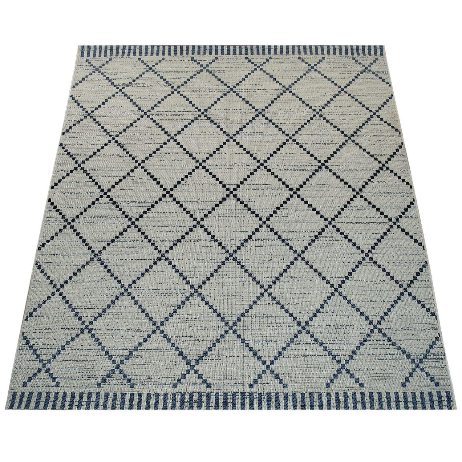 OUTDOORTEPPICH 120/170 KORTRIJK 742 - Weiß, Kunststoff (120/170cm) - Paco Home