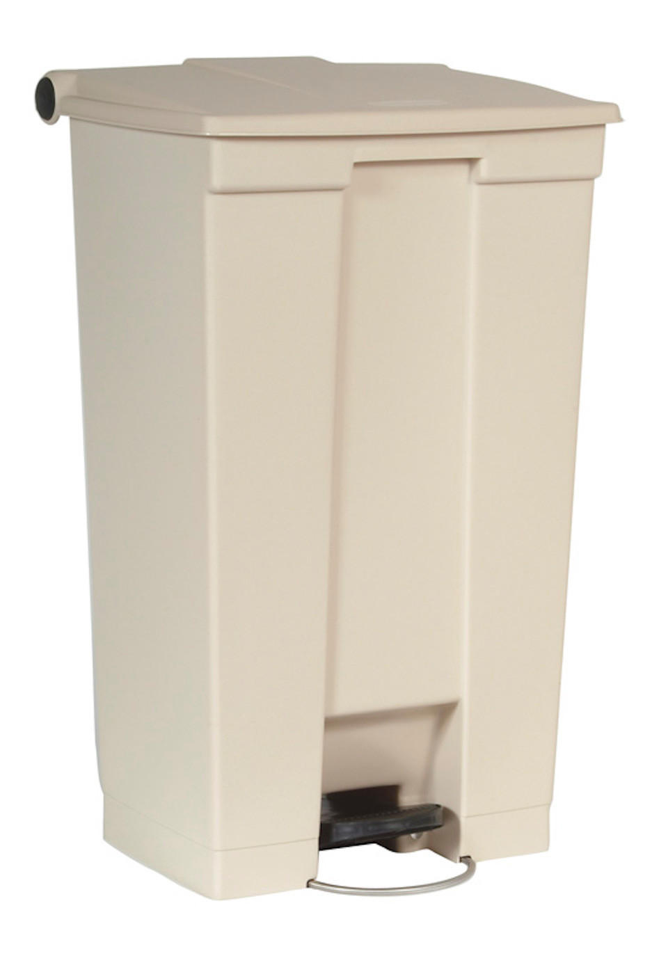 MÜLLEIMER Robuster Pedaleimer 87 Liter 82,6 x 41 x 50,2 cm Aus Konformen Polyethylen Beige - Beige, Metall (41/82.6/50.2cm) - PROREGAL