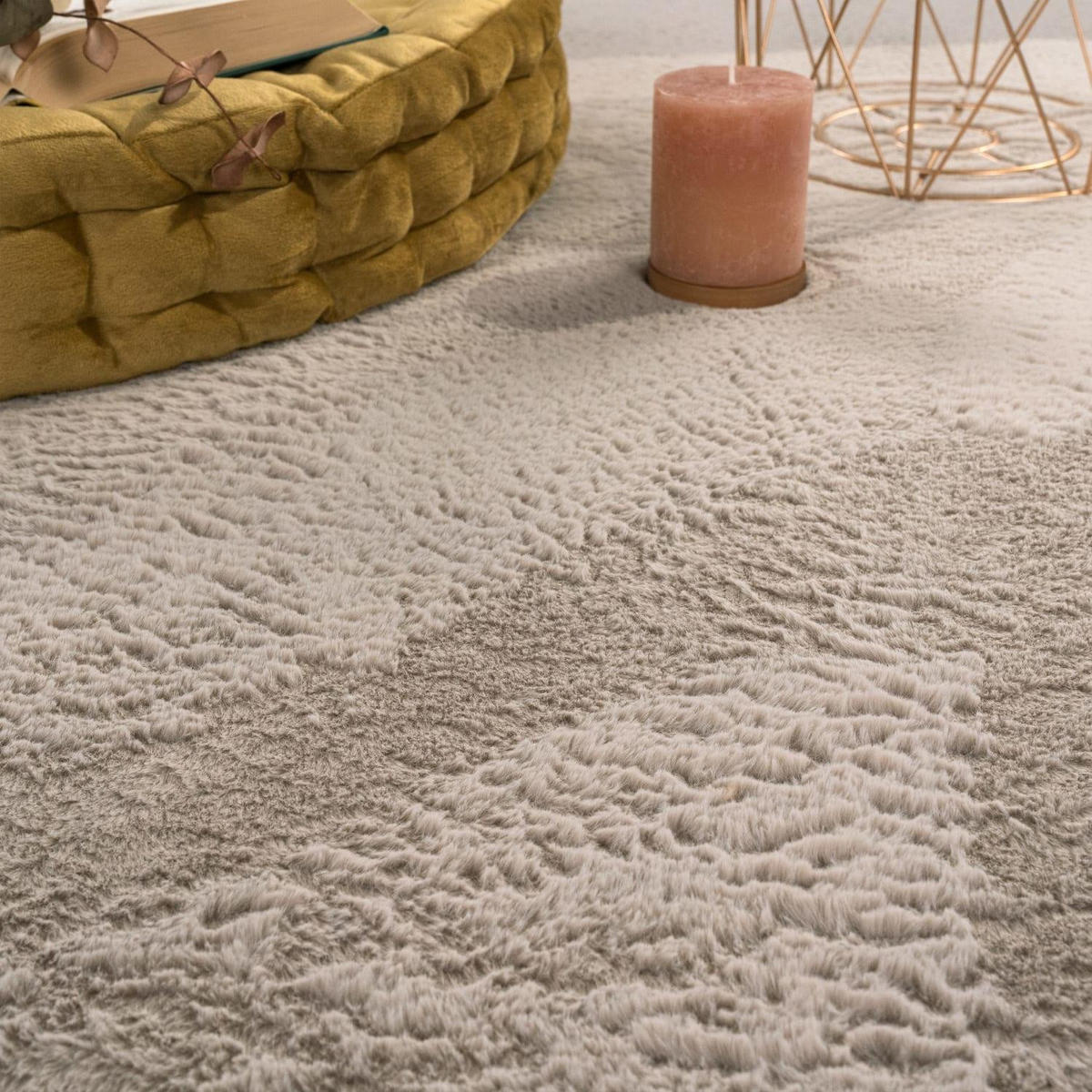 HOCHFLORTEPPICH 160/220 SOFT 380 - Beige, Kunststoff (160/220cm) - Paco Home