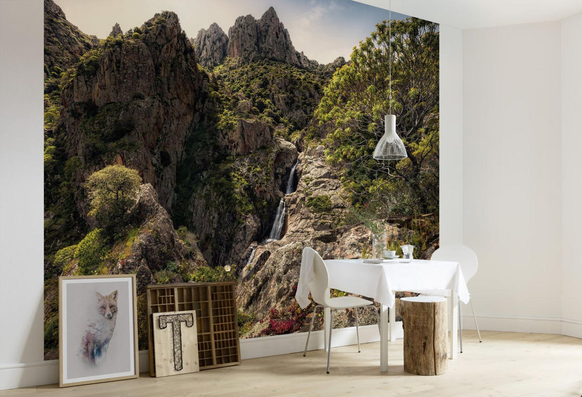 FOTOTAPETE Landschaft 450 x 280 cm - Grün, Papier (450/280cm) - Sanders & Sanders