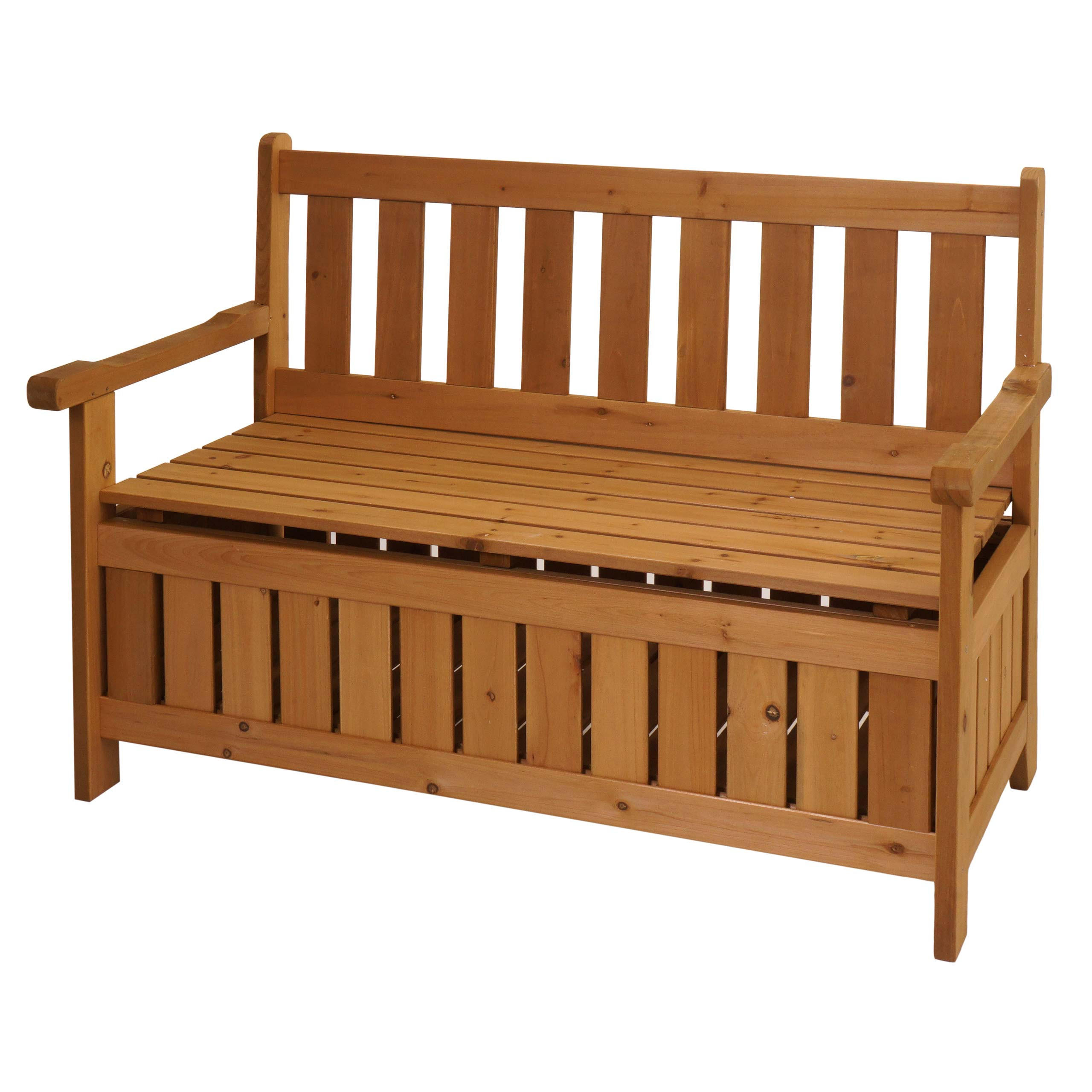 GARTENBANK Braun - Braun, Holz (114/85/58cm) - MCW