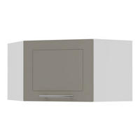 ECKHÄNGESCHRANK Kvantum W10/60/36 Beige Matt / Weiß Matt 60 / 60 / 36cm - Beige/Weiß, Holz/Holzwerkstoff (60/36/60cm) - Feldmann-Wohnen