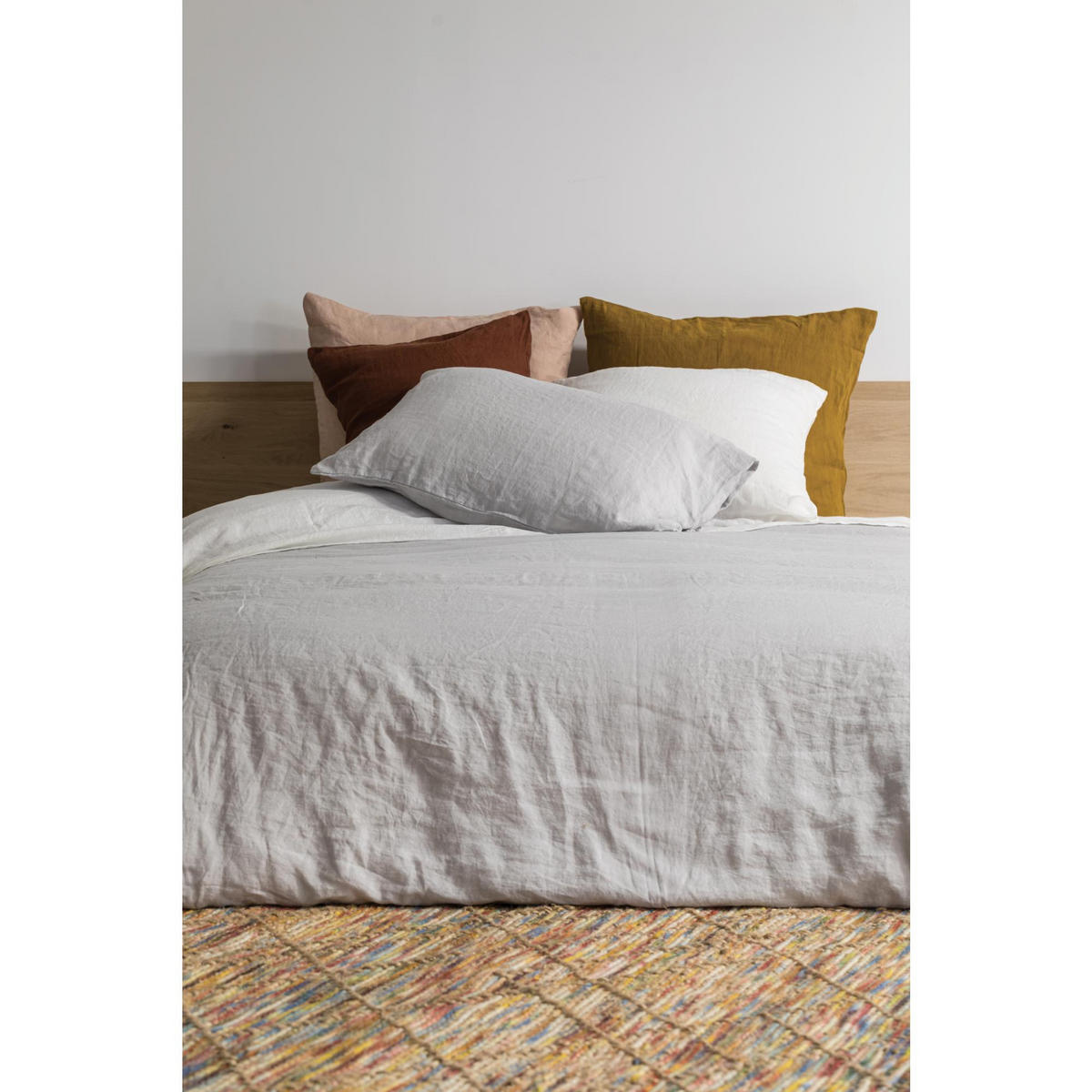 KISSENBEZUG Zeff perlweiß 50 x 75 cm - Hellgrau, Textil (50/75cm) - Vivaraise