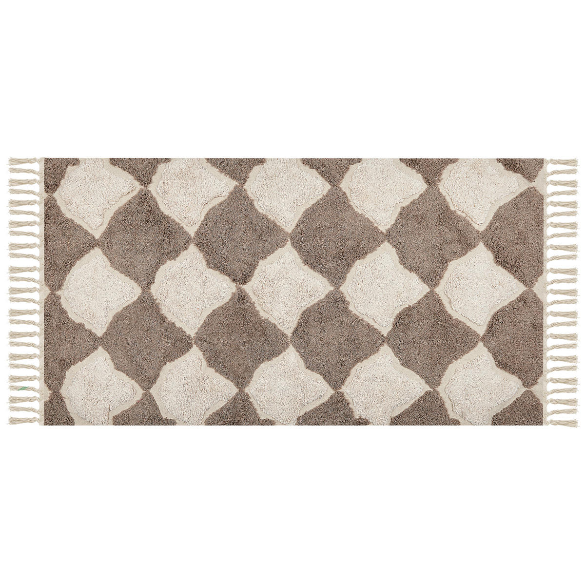 KURZFLOR-TEPPICH Sinop 150/80 cm - Braun, Textil (80/150cm) - Beliani