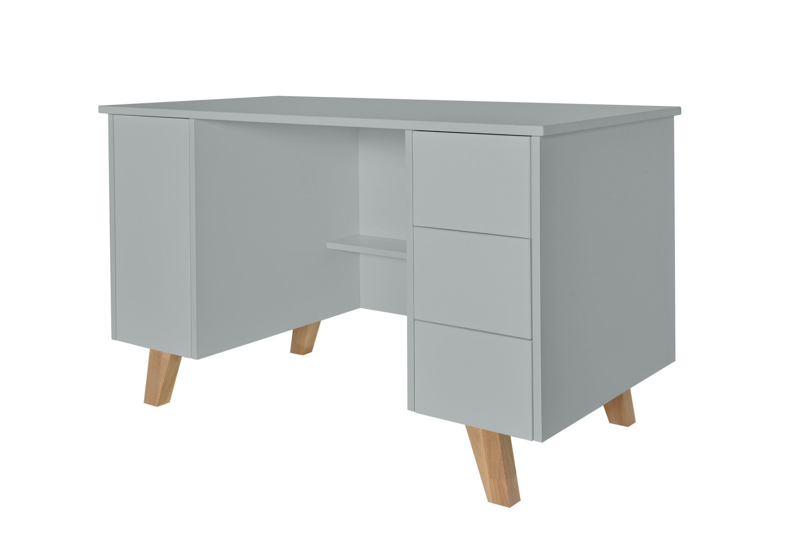 KINDERSCHREIBTISCH Zara - Grau, Holzwerkstoff (123.4/76/60cm) - RAUMHIRSCH FURNITURE