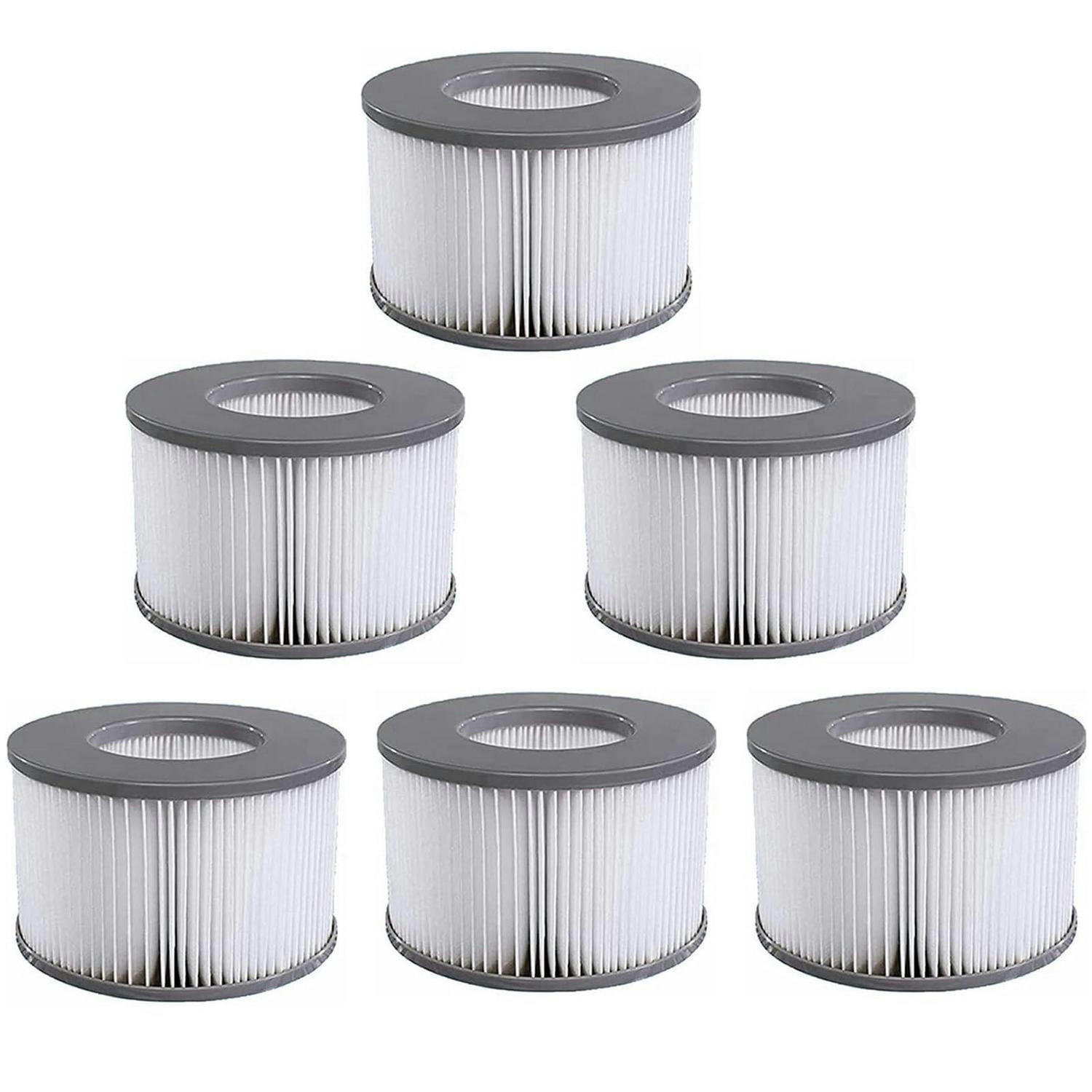 FILTERKARTUSCHE 6er Set für Whirlpools und Spas - Weiß, Kunststoff (2/30/20cm)