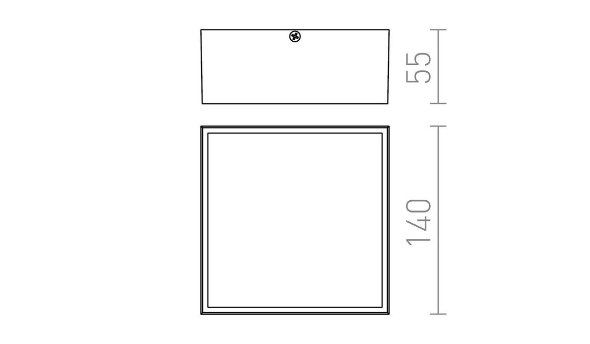AUSSENLEUCHTE BONO Anthrazitgrau 4 W IP65 - Grau, Metall (6/14/14cm) - Rendl