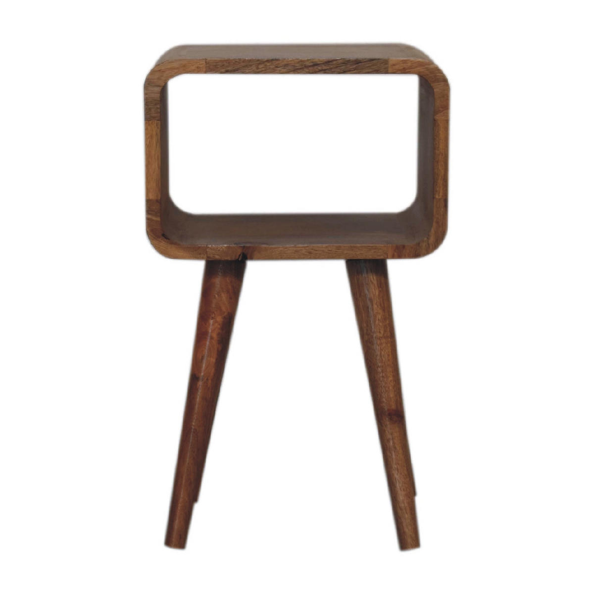 NACHTTISCH aus Massivholz - Messingfarben/Braun, Holz/Metall (30/50/25cm) - Artisan Furniture