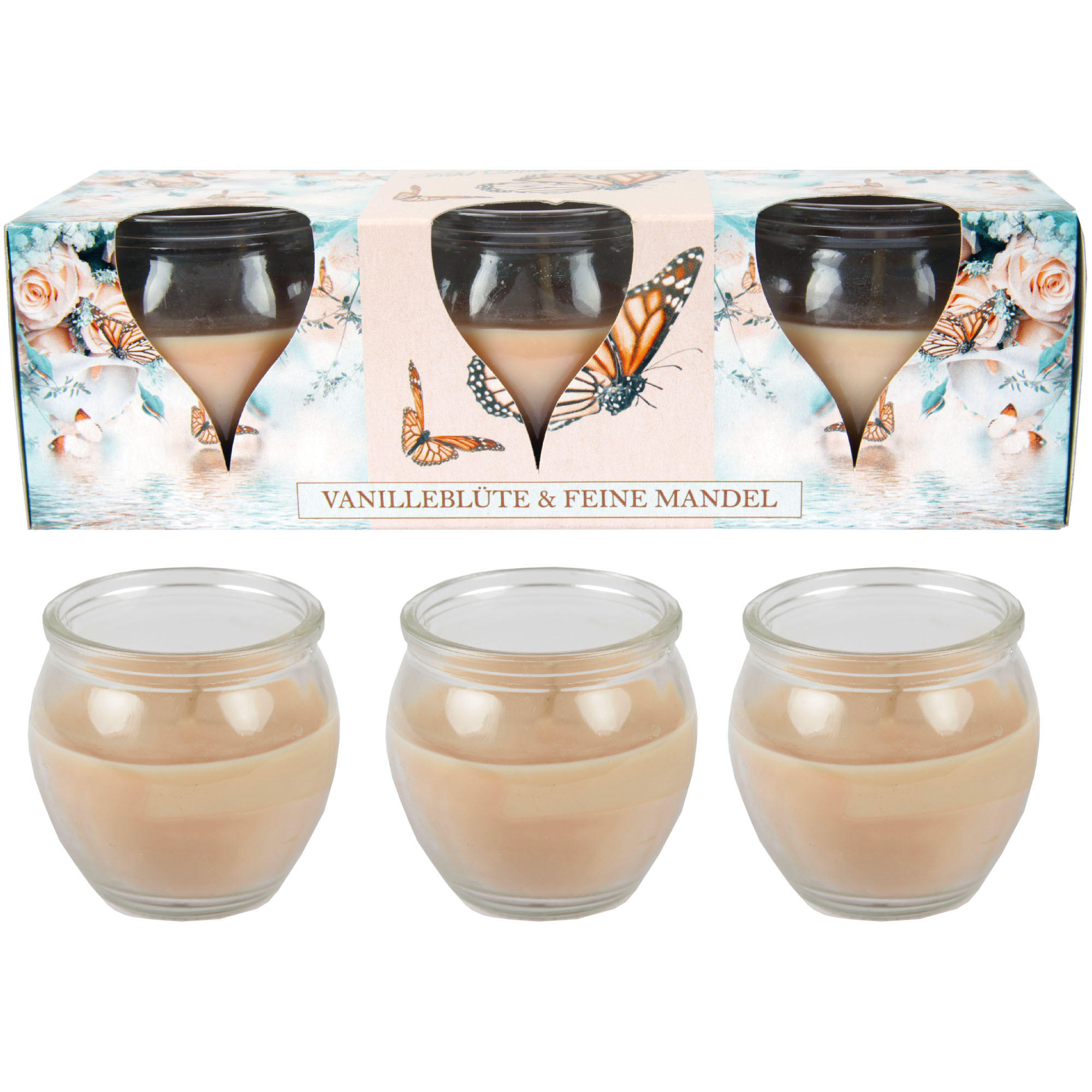 HS Candle Duftkerzen Hellbraun 6 cm