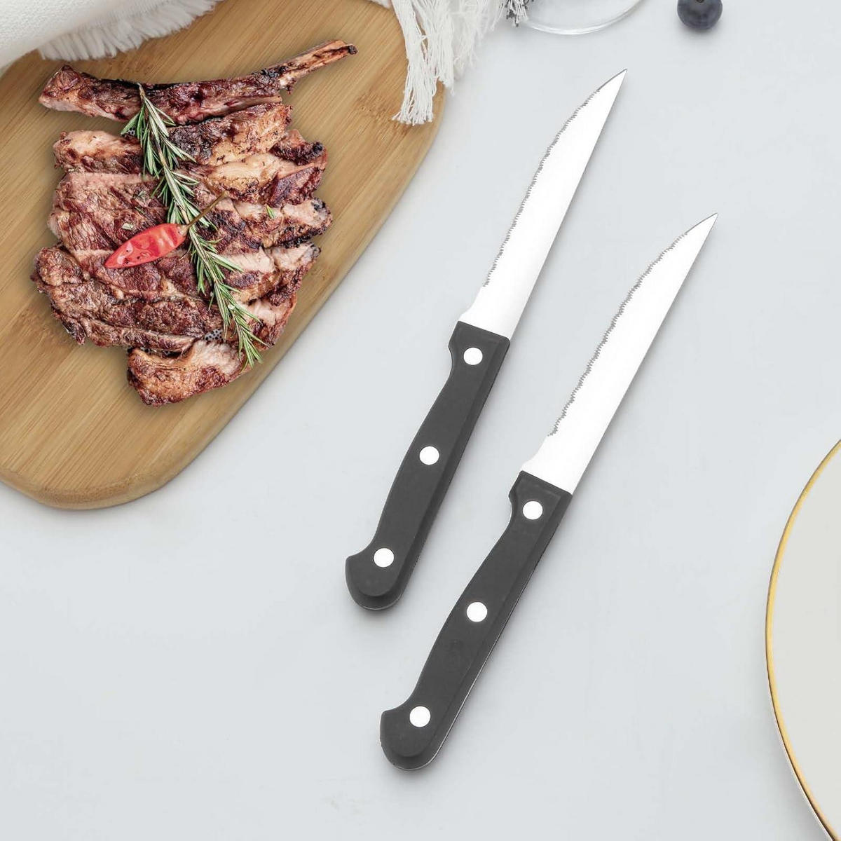 BESTECKSET 36-teilig für 6 Personen Edelstahl spülmaschinenfest - Silberfarben, Metall