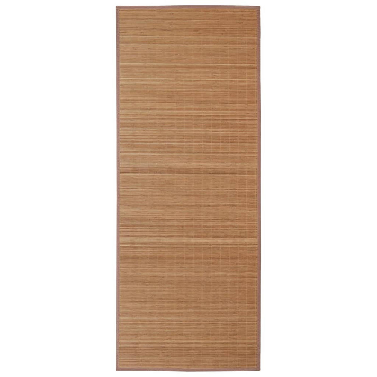 TEPPICH Rechteckig 100/160 cm aus Bambus Braun - Braun, Naturmaterialien/Holz (80/300cm) - vidaXL