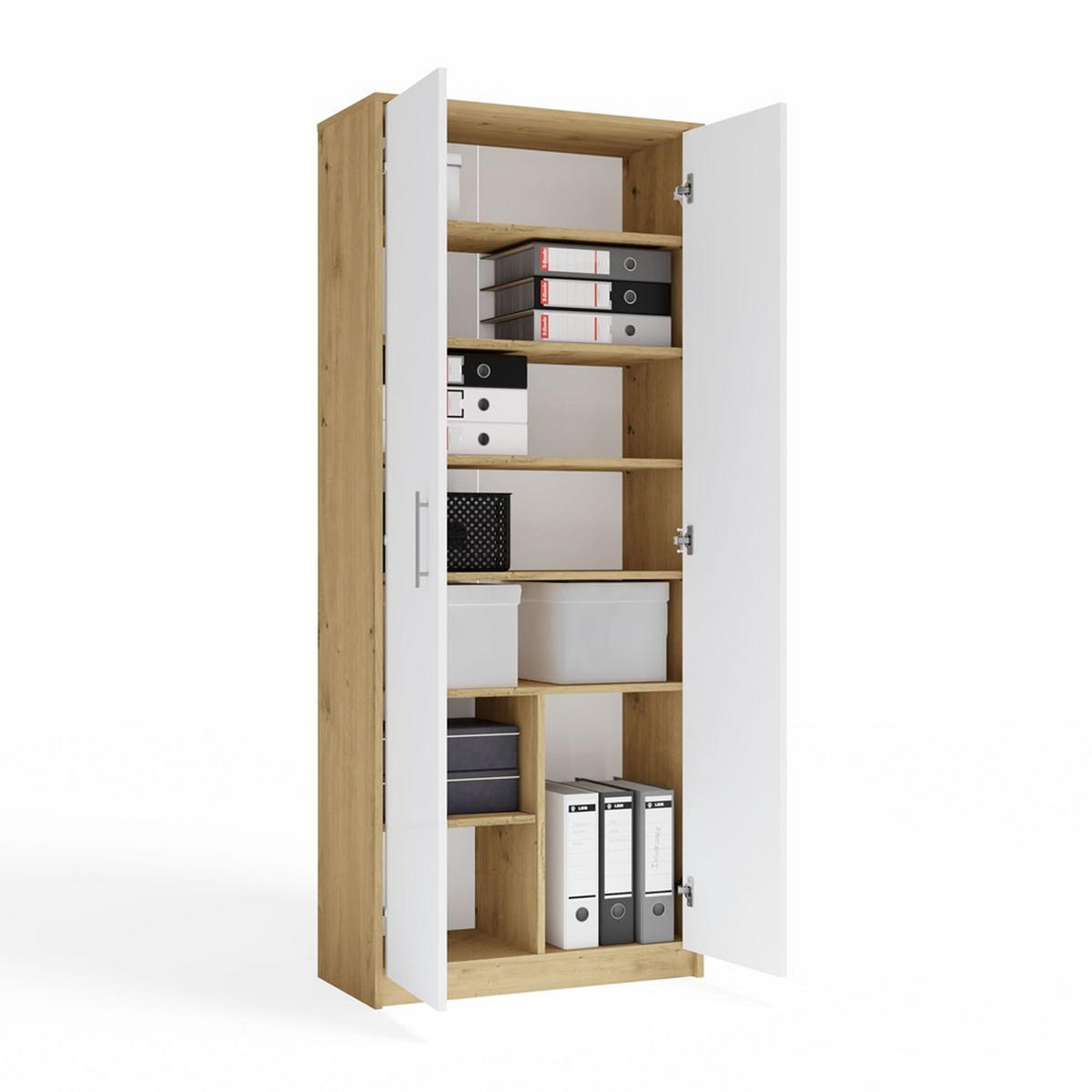 GARDEROBENSCHRANK OLIV - bílá/dub artisan, kompozitní dřevo (74/180/35cm) - RAUMHIRSCH FURNITURE