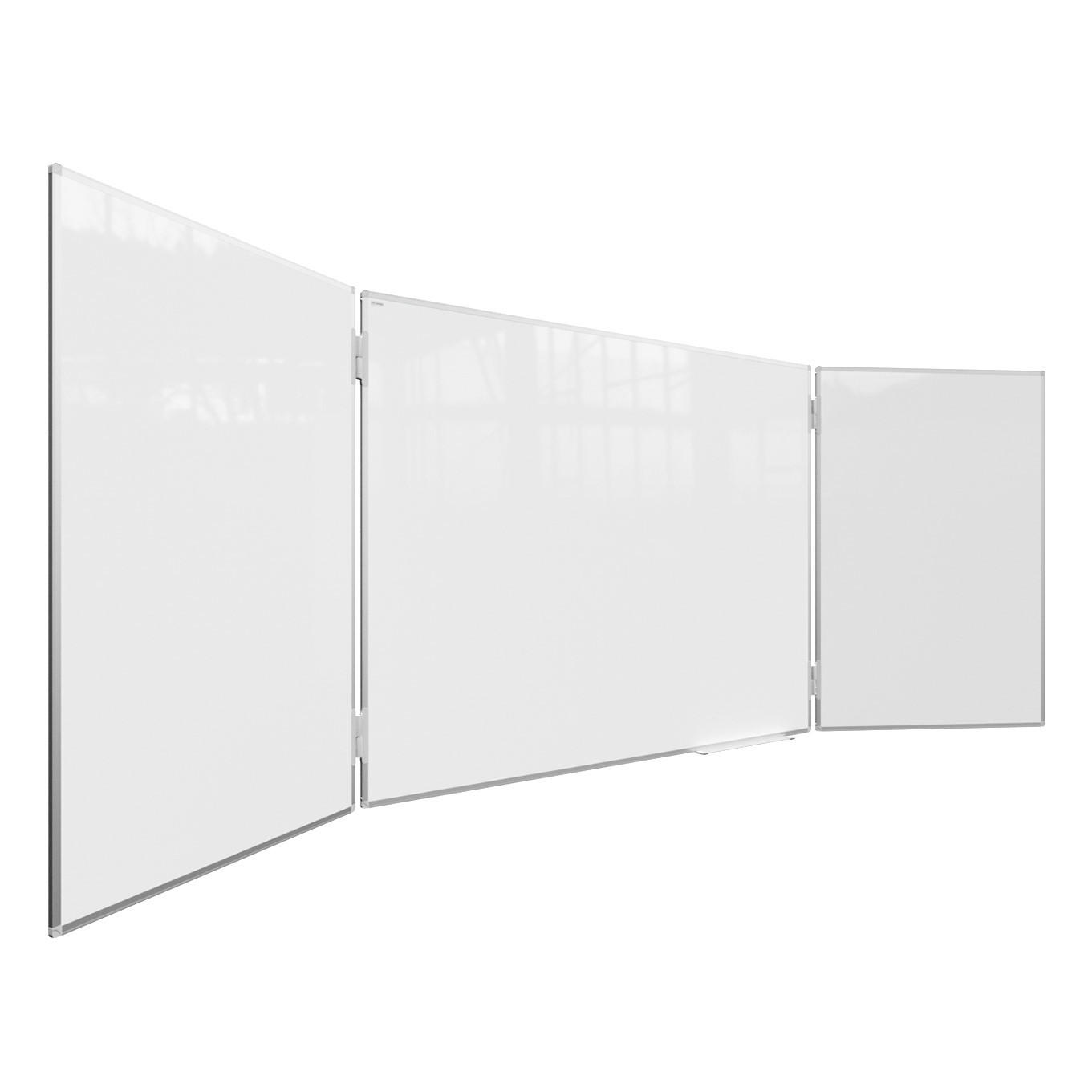 WHITEBOARD Magnetisch Klapptafel 5-flächig 120x90//240cm - Weiß, Metall (120/90/1.3cm) - ALLboards