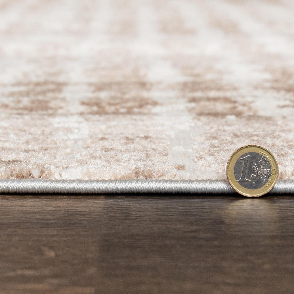 TEPPICH Beige Modern Abstrakt - Kurzflor Rechteckig Stilvoller - Creme - 160 x 230 cm - Hellbraun, Textil (160/230cm) - Mazovia