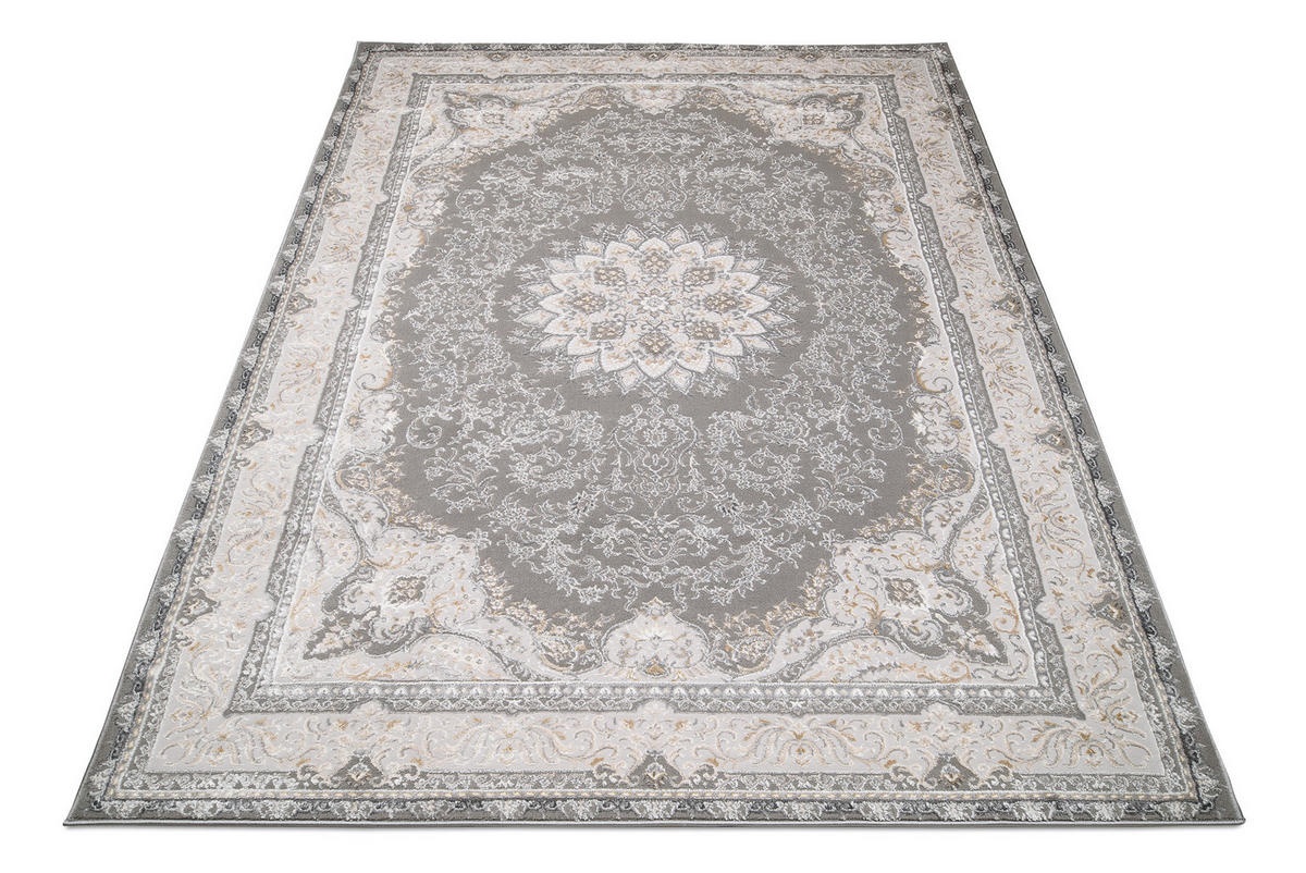 TEPPICH HERA Grau Beige 140/200 cm - Beige/Grau, Textil (140/200cm) - Tapiso