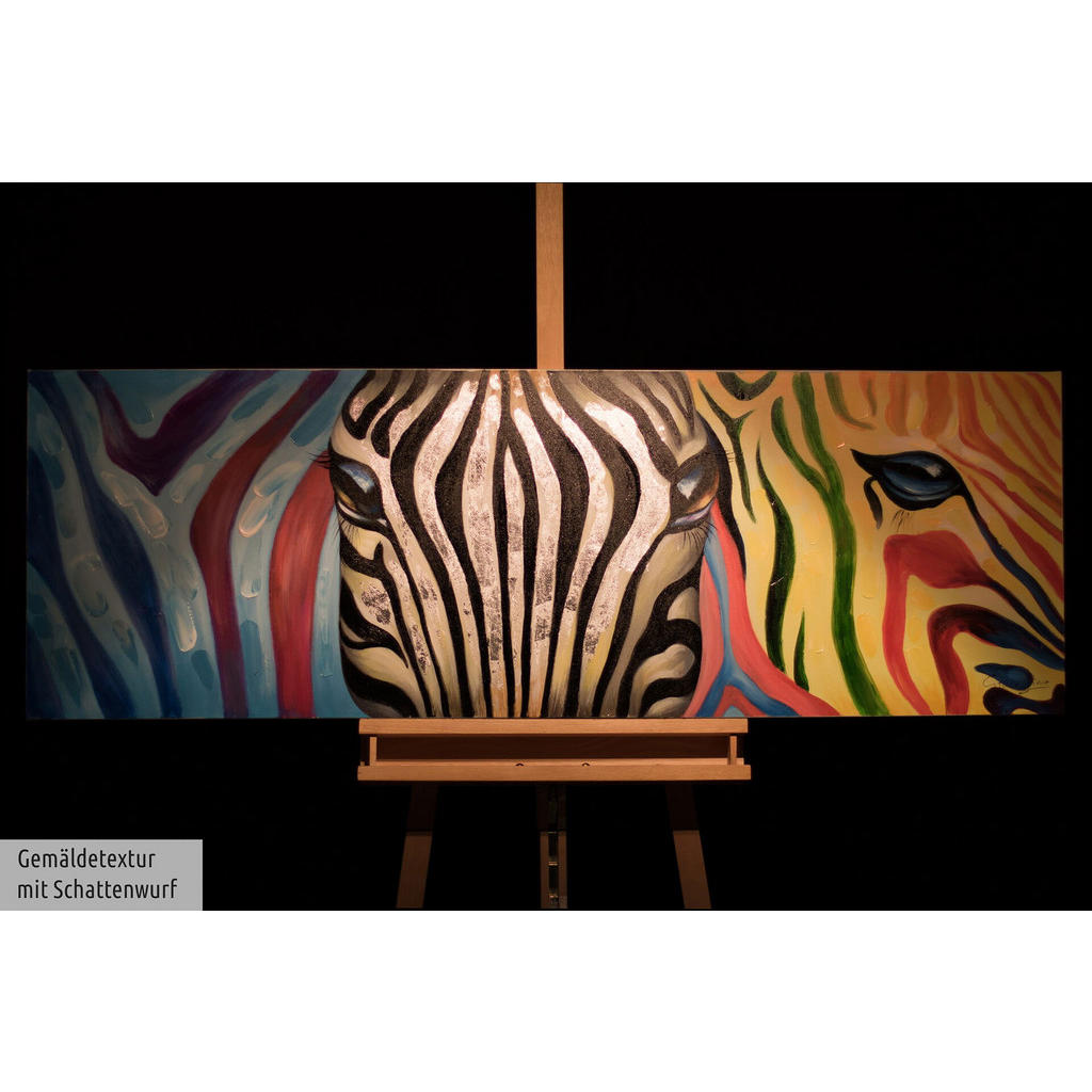Thumbnail - Kunstloft Acrylbild, Mehrfarbig, Textil, Holz, 150x50 cm, Bilder und Zubehör, Wandbilder, Leinwandbilder