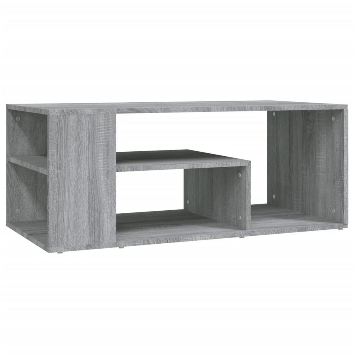 COUCHTISCH Grau Sonoma 100x50x40 cm Holzwerkstoff - Silbereichenfarben, Holzwerkstoff (50/100/40cm) - furnicato