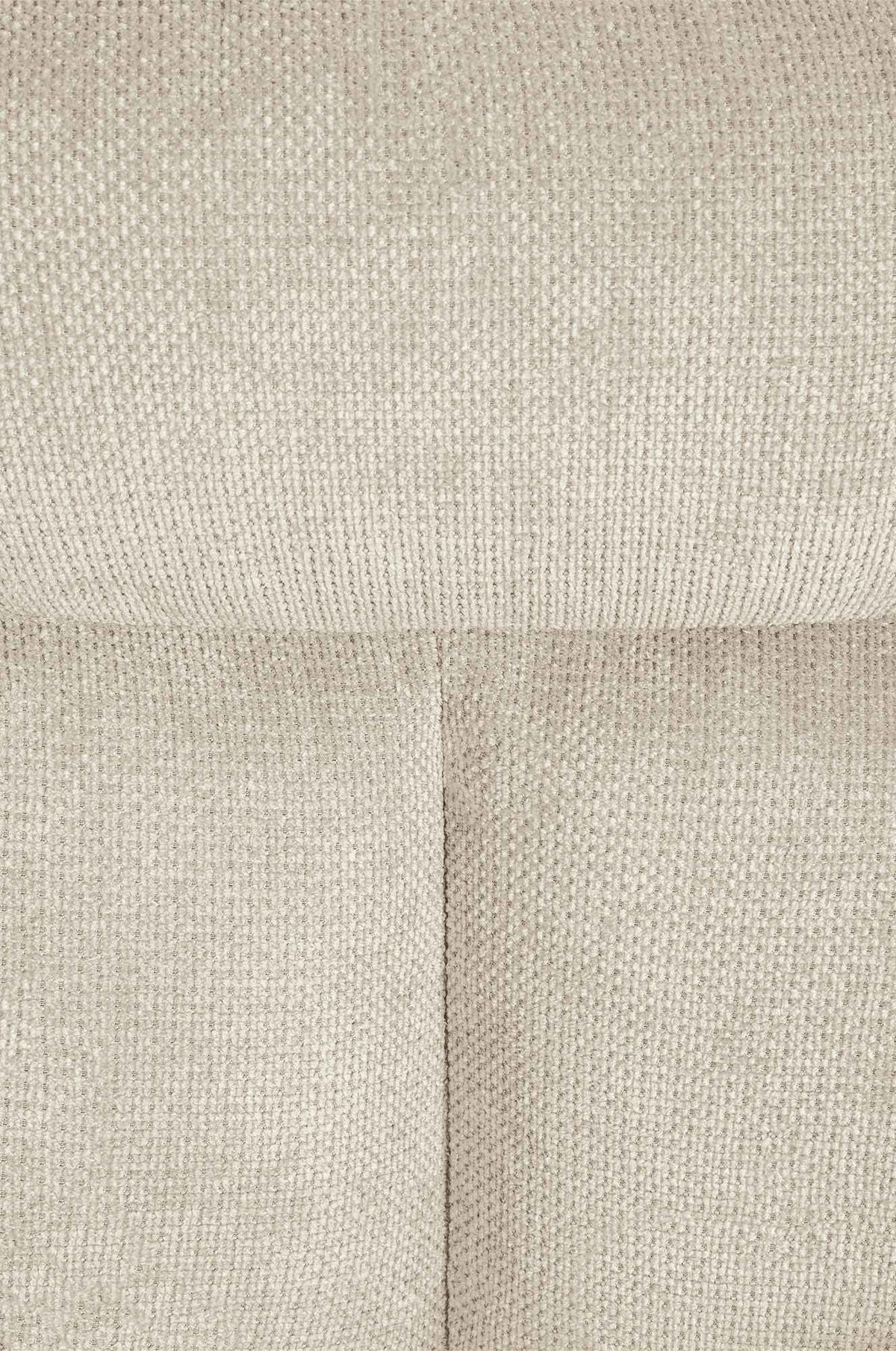 ARMLEHNENSTUHL Stoff Creme - Creme/Schwarz, Textil/Metall (60/88/65cm) - CLP