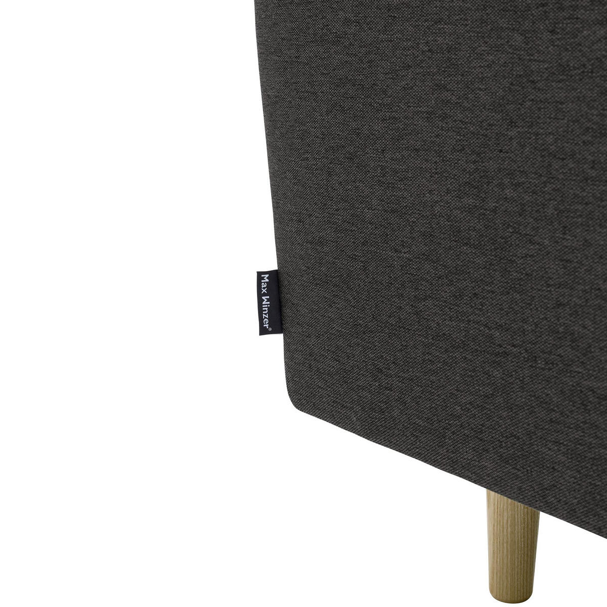 SOFA 2-Sitzer Kazia Flachgewebe anthrazit - Anthrazit, Kunststoff (128/81/83cm) - 58aufmkessel