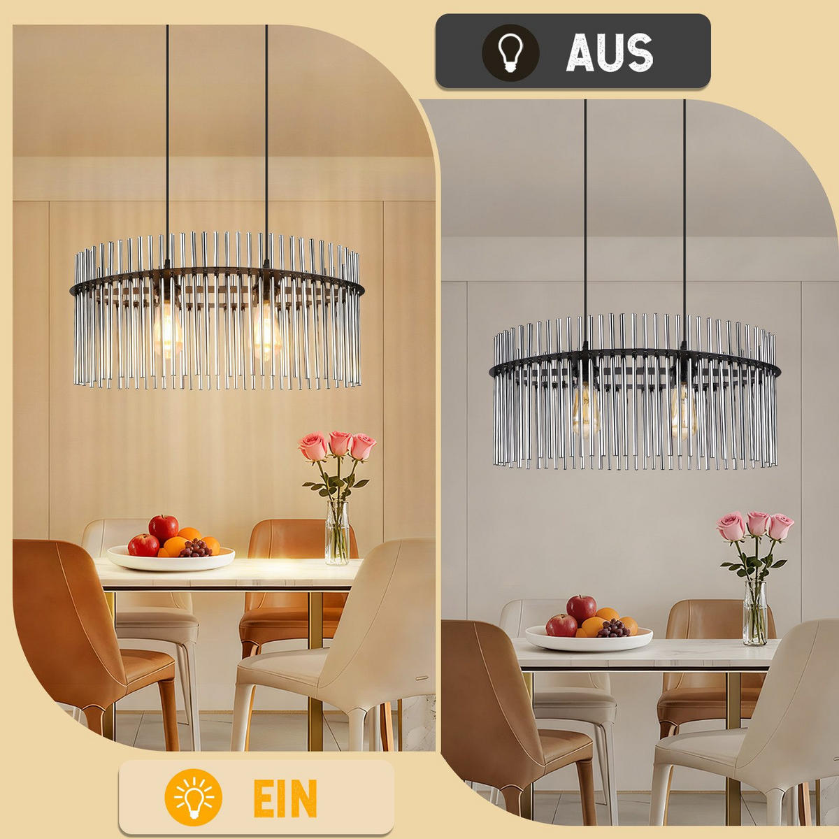 PENDELLEUCHTE BALL Ⅲ 25/60/150 cm - Schwarz, Metall (25/60/150cm) - Nettlife