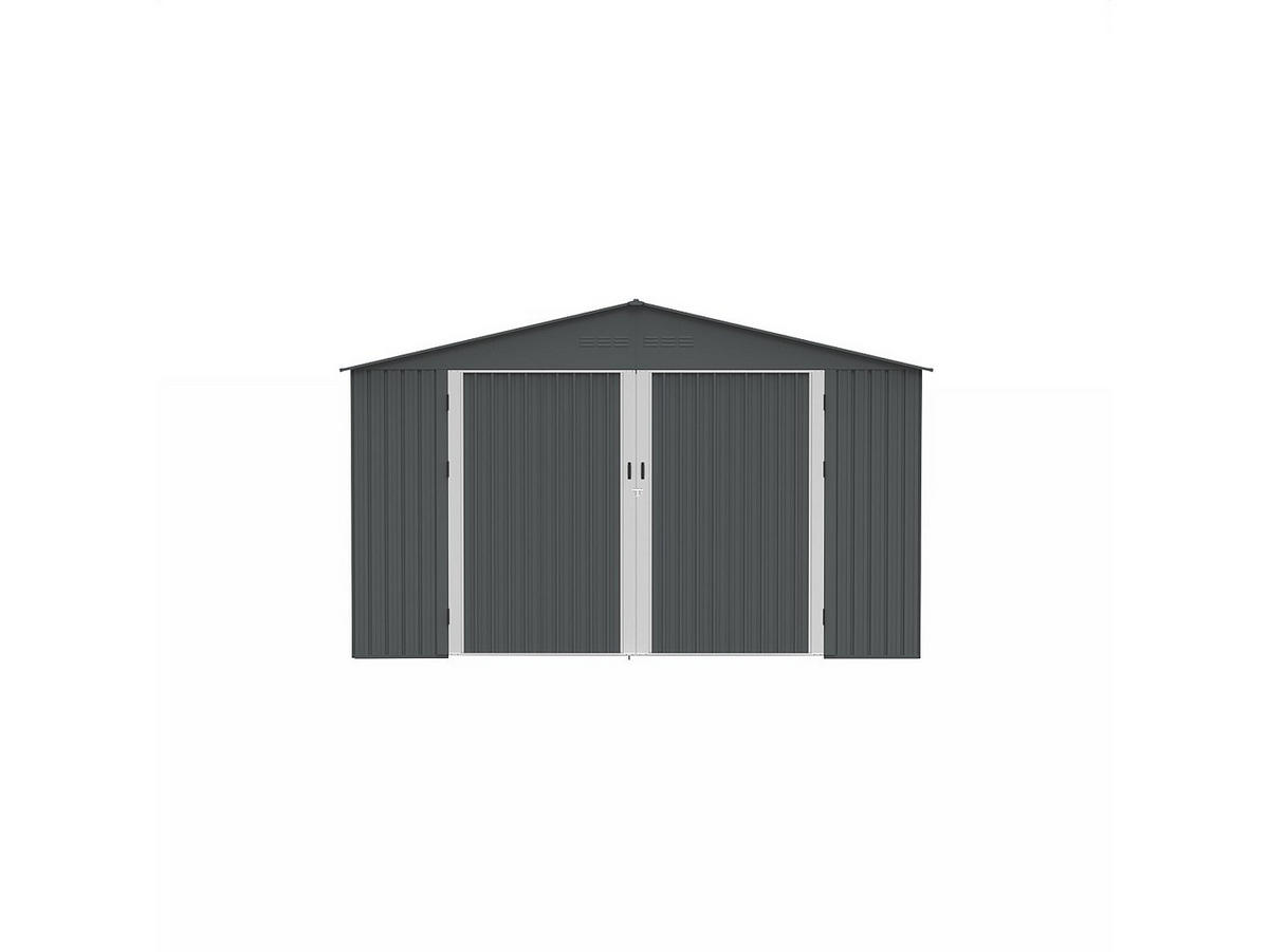 GARAGE - 1 -Sitzer - Stahl - anthrazitgrau - RIDOSO - Anthrazit, Metall (366/186/494cm) - Vente-Unique