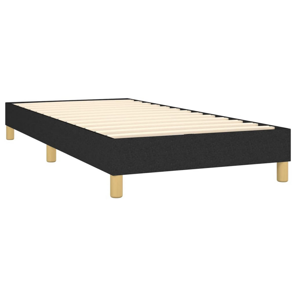 POLSTERBETT Quinn 100/203 cm - Schwarz, Holzwerkstoff (100/200cm) - Nettlife