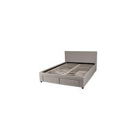 BETT LUGANO mit Schubladen/ Bett 160x200 - Hellgrau - Grau, Holzwerkstoff (160/200cm) - Weber Industries