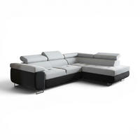 ECKSOFA Jade Mit Schlaffunktion - Anthrazit, Holzwerkstoff/Textil (275/202cm) - Fun Möbel