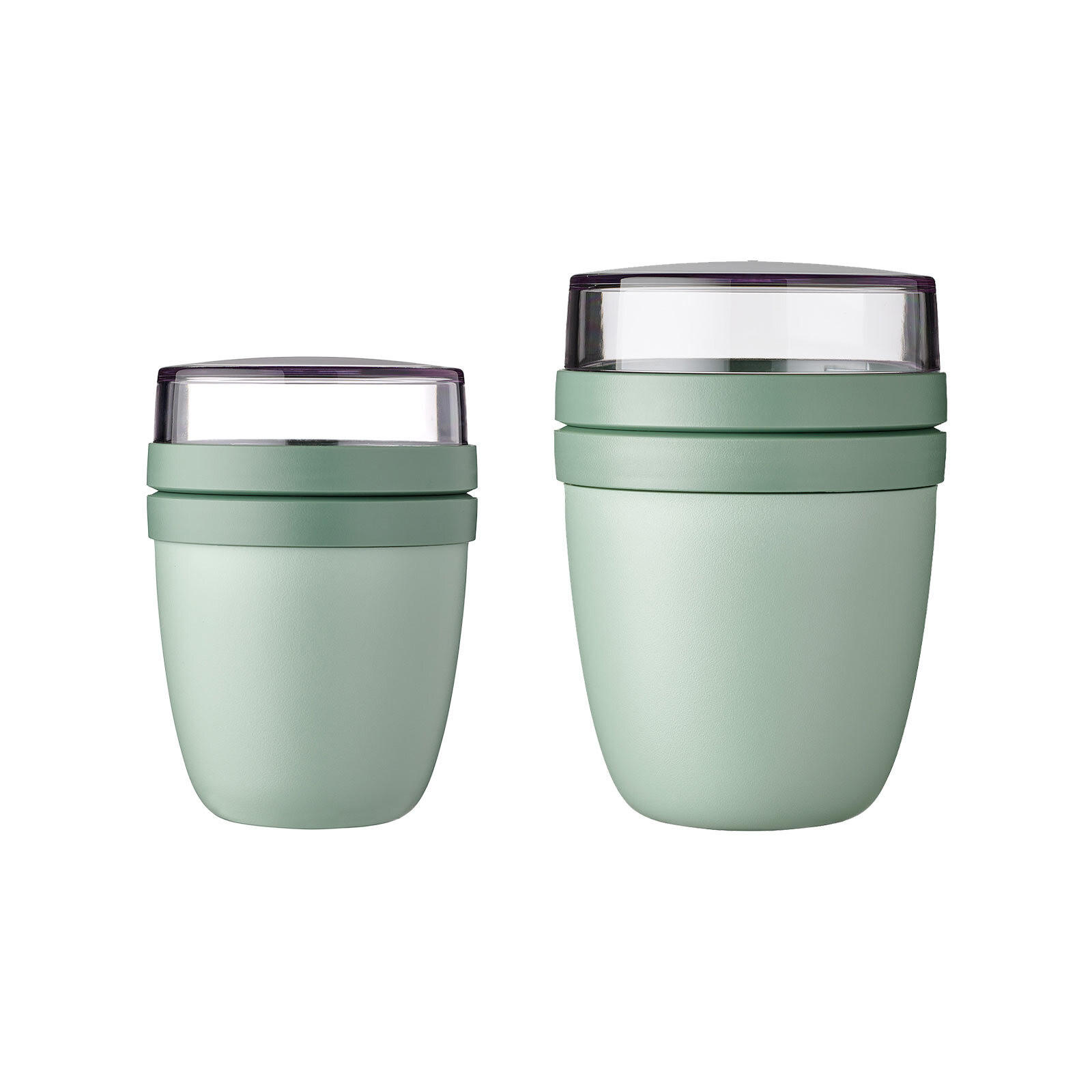LUNCHPOT MINI + REGULAR Ellipse Nordic Sage 2er Set - Mintgrün, Kunststoff (1/1/1cm) - Mepal