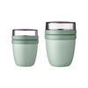 LUNCHPOT MINI + REGULAR Ellipse Nordic Sage 2er Set - Mintgrün, Kunststoff (1/1/1cm) - Mepal