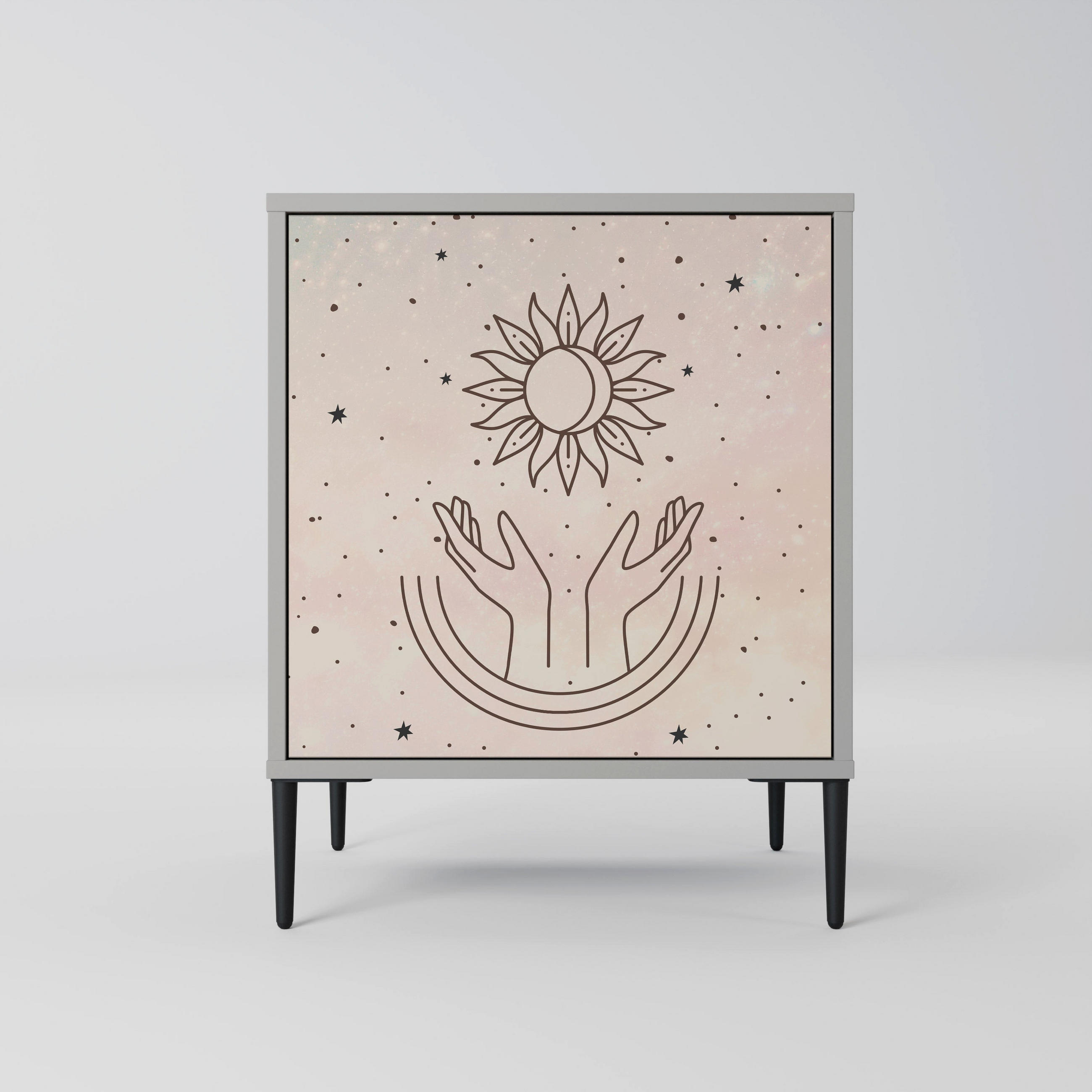 SpaceRebels Sideboard Grau 57.5x72.5x42 cm