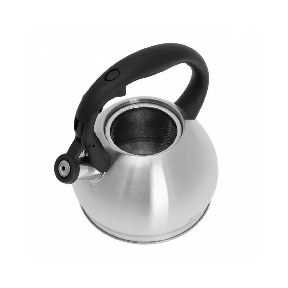WASSERKESSEL Silber 20/16/19 cm KH1633 - Silberfarben, Metall (20cm) - Kinghoff 